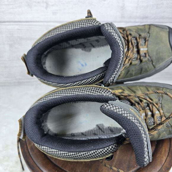 KEEN Targhee III Mid Waterproof Brown Leather Hiking Boots Men Sz 10 No Insoles